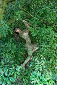 Women and Trees V. Female nude in a landscape. Color photograph