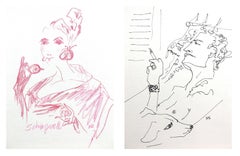 Portrait Drawings and Watercolours