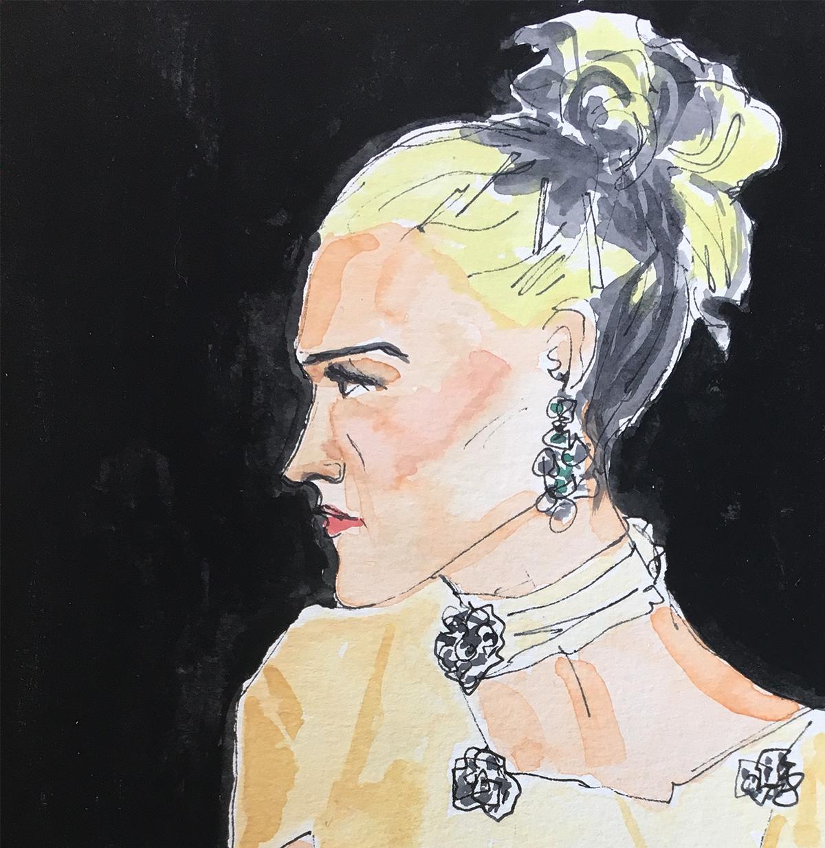 Daphne Guinness  - Art by Manuel Santelices