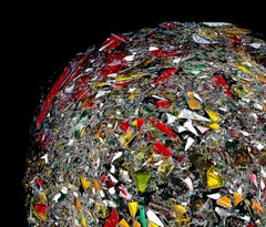 The Broken Planet. Abstract Digital Color Collage Photograph