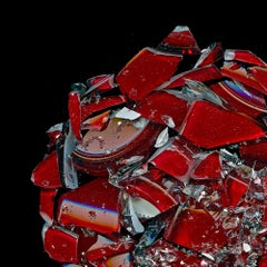 The Broken Hearts Planet. Abstract Digital Color Collage Photograph