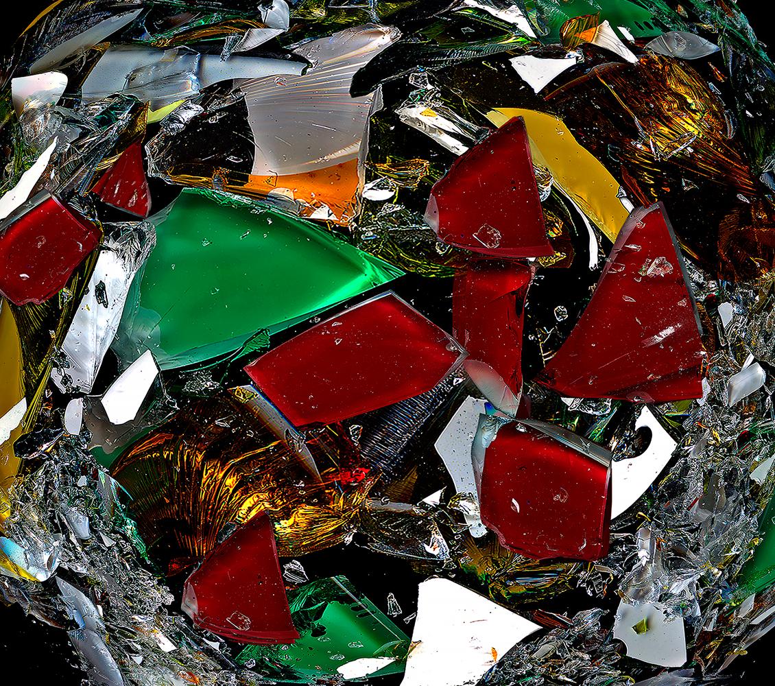 El Planeta del Miedo. Serie Planeta Roto. Fotografía collage digital abstracta - Photograph Moderno de Zoltan Gerliczki