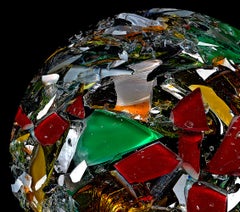 Der Planet der Angst. Die Broken Planet-Serie. Abstrakte Digital-Collage-Fotografie