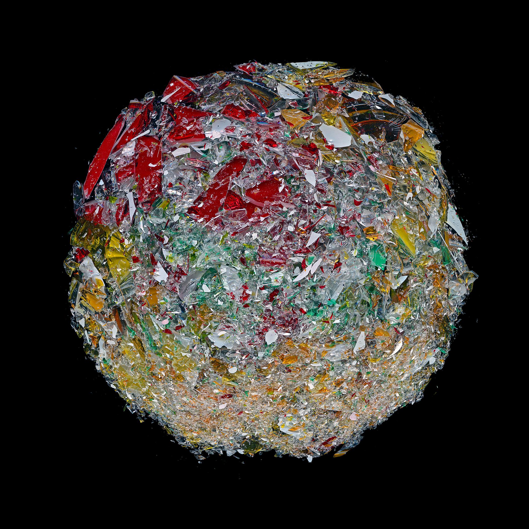 Zoltan Gerliczki Color Photograph - The Broken Mind Planet. Abstract Digital Color Collage Photograph