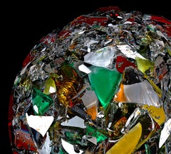 The Trust Planet. Broken Planet Series. Abstract Digital Collage Color Photo