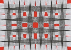 Regelmäßig. Aus der Serie Nr. 1. Abstrakte Zeichnung auf Papier.