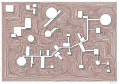 Plano. De la série n° 1. Dessin abstrait sur papier.