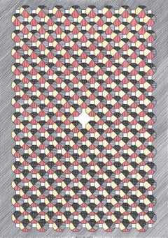 Picos Tercio.  Aus der Serie Nr. 3. Abstrakte Zeichnung auf Papier.