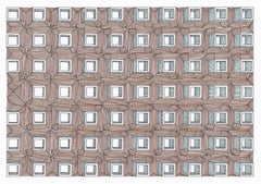 Plano Bloques. Abstract Drawing on paper.