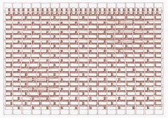 Isodomo Grilla. From The No. 1 Series. Abstract Drawing on paper.