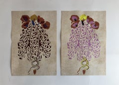 Untitled (Diptych), One of a Kind, Silk Screen Print