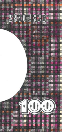 Anverso Derecha 100 Valor Real. From The No. 10 Series Abstract Drawing on paper