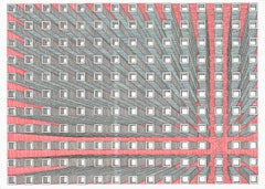 Cubos Huecos. Abstract Drawing on paper.