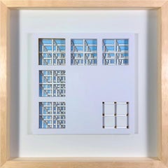 Línea Estructura. Dalla serie No. 4. Disegno astratto su carta.