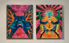 Trinidad and Hacerle el Amor a la Vida (small) Paintings Diptych