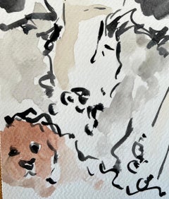 Barbara Hutton,  watercolor and gouache on paper Portrait