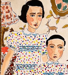 A corner at Fashion Desginer Dries van Noten’s home. Watercolor interiors