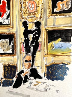 Karl Lagerfeld in Paris in 1989