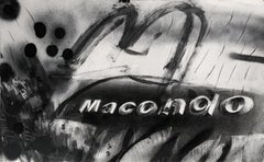Mac II, Charcoal on paper painting (Framed)