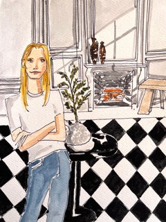 Gwyneth Paltrow at home in Montecito