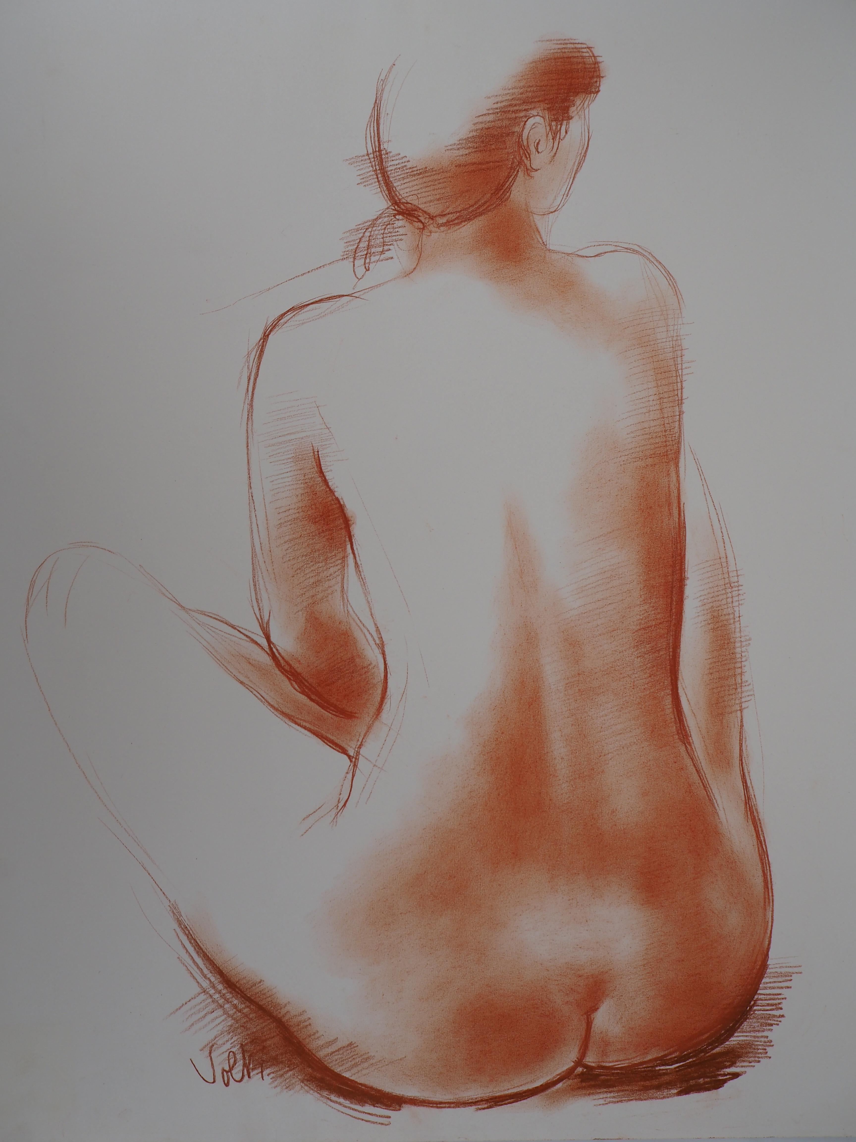Antoniucci VOLTI
Sitted nude

Original drawing in sanguine (charcoal)
Signed bottom left
On heavy paper 65 x 50 cm (26 x 20 inch)

Excellent condition