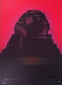 Egypt : The Sphinx - Original Lithograph, Handsigned and Limited /90