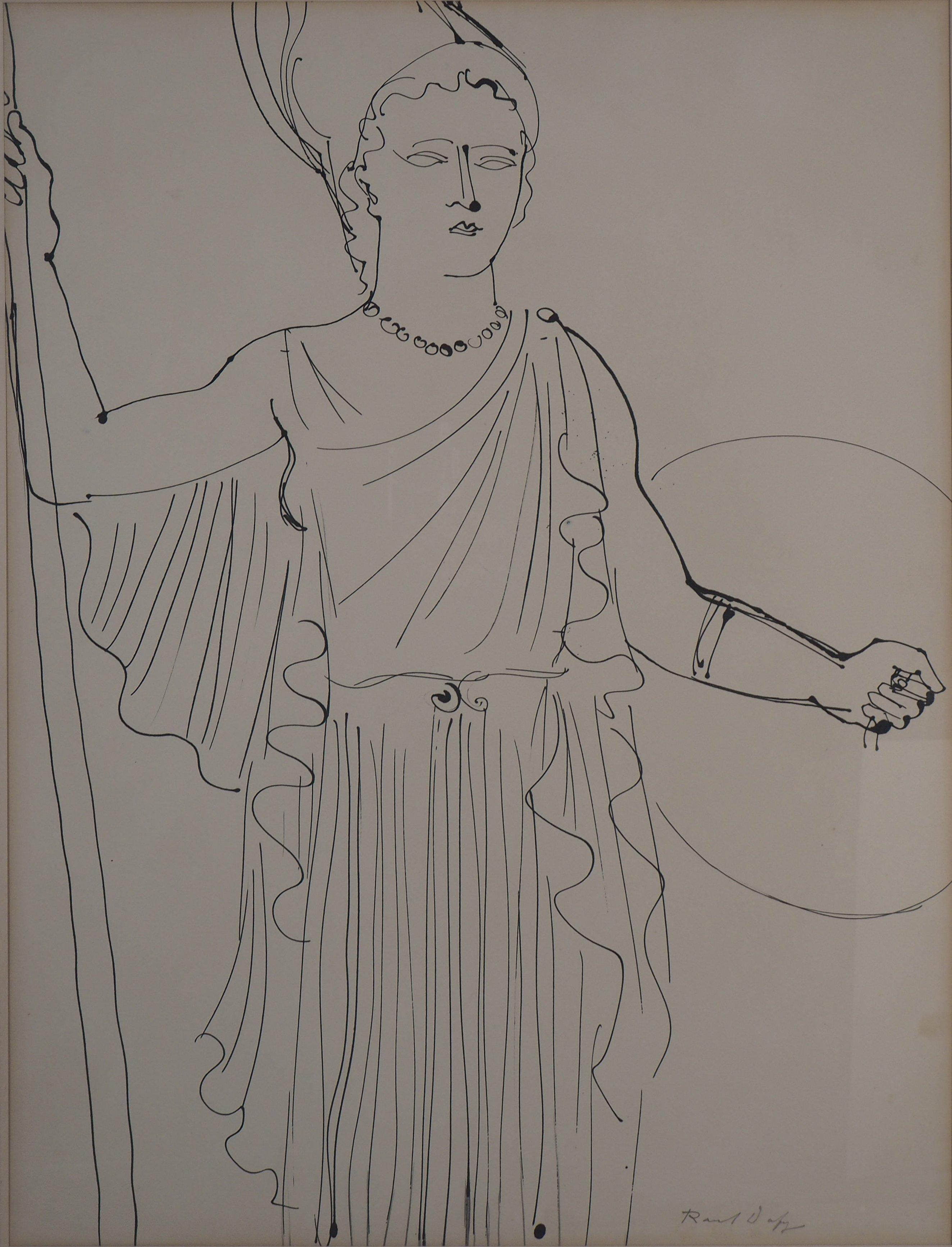 drawing of athena