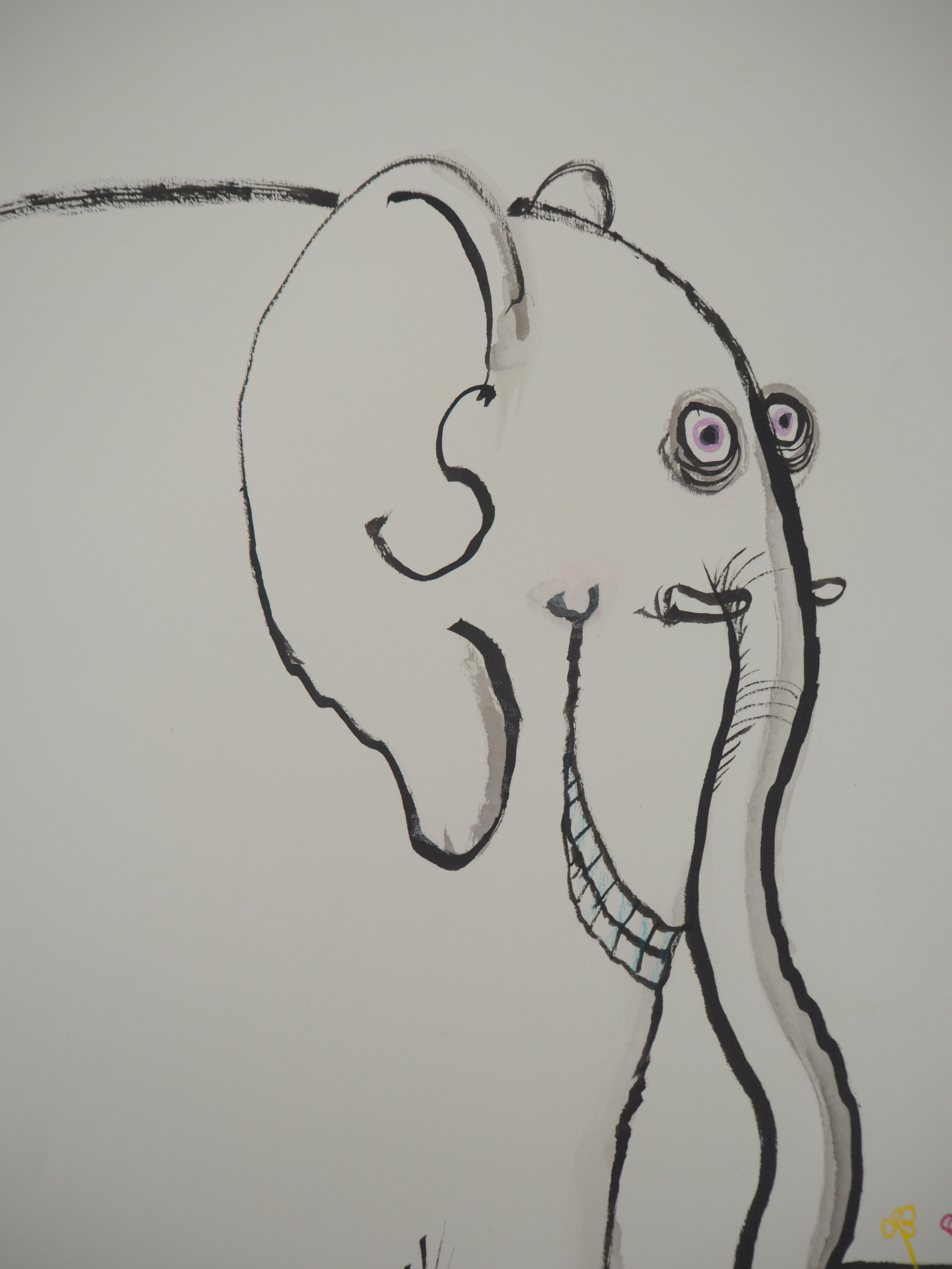 elephant birthday drawing