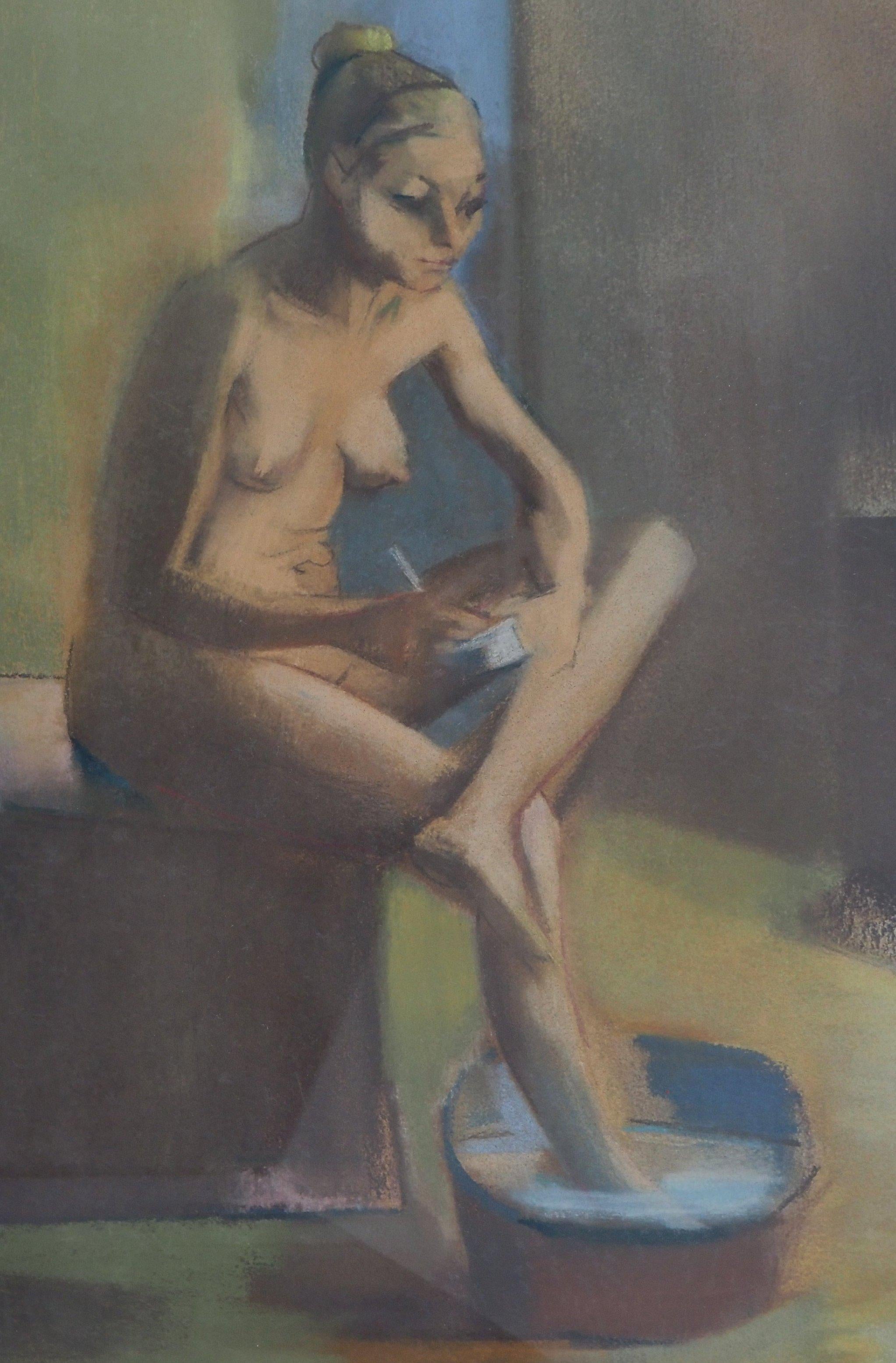 Françoise GILOT (1921-)
Woman in the Hammam 

Original Pastel Drawing
Signed bottom right
On paper 74 x 55 cm at view (c. 30 x 22 in)
Presented in golden wood frame 96 x 77 cm (c. 38 x 31 in)

REFERENCE : This artwork is referenced in Francoise