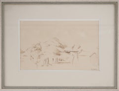 Provence : the Shepherds' refuge - Original Ink Drawing, Signed