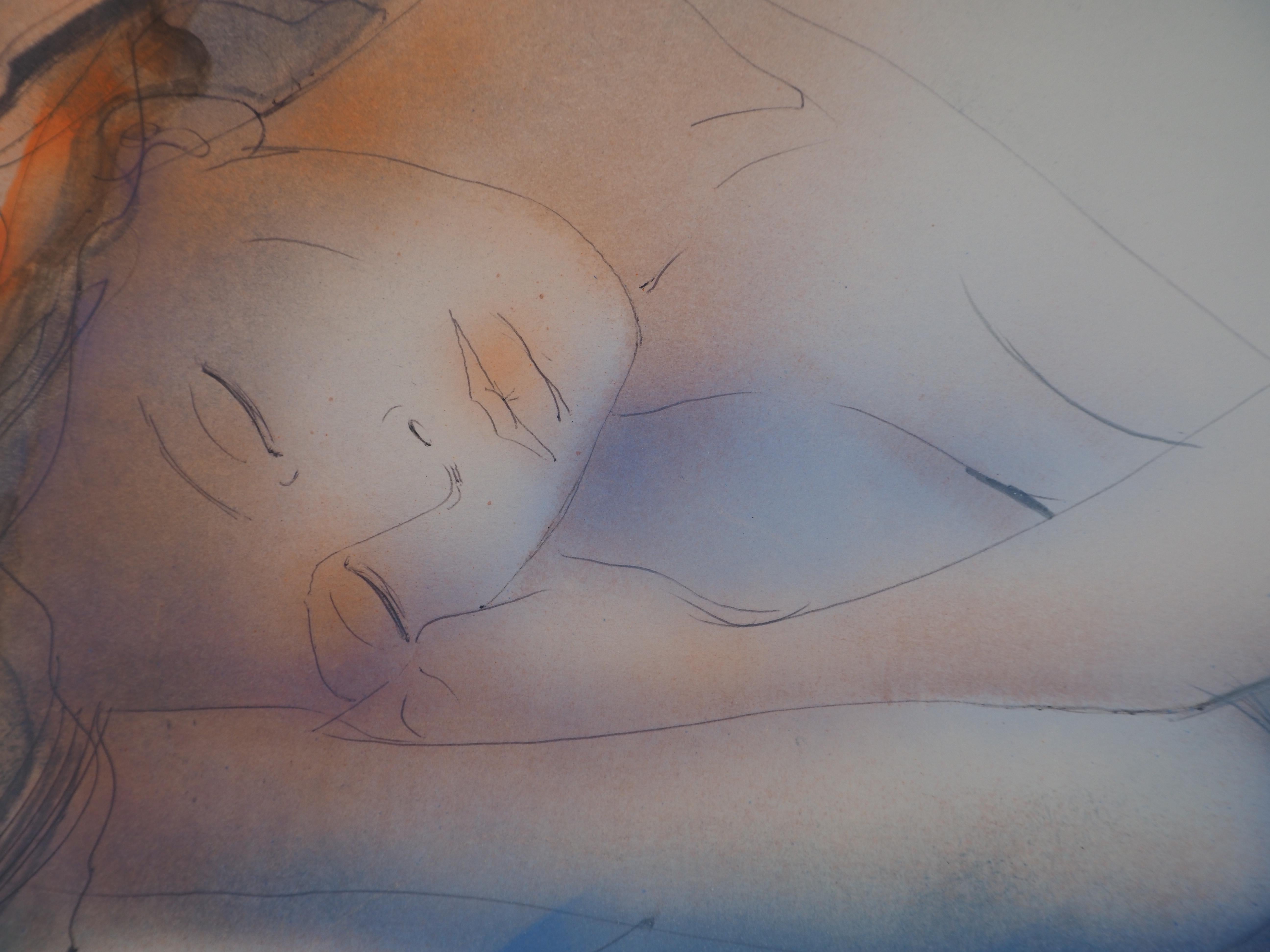 Jean-Baptiste VALADIE
Sombra cálida : Desnudo dormido

Acuarela original
Firmado a mano y titulado a tinta
Sobre vitela 51 x 65 cm (c. 20 x 26 pulg.)

Excelente estado