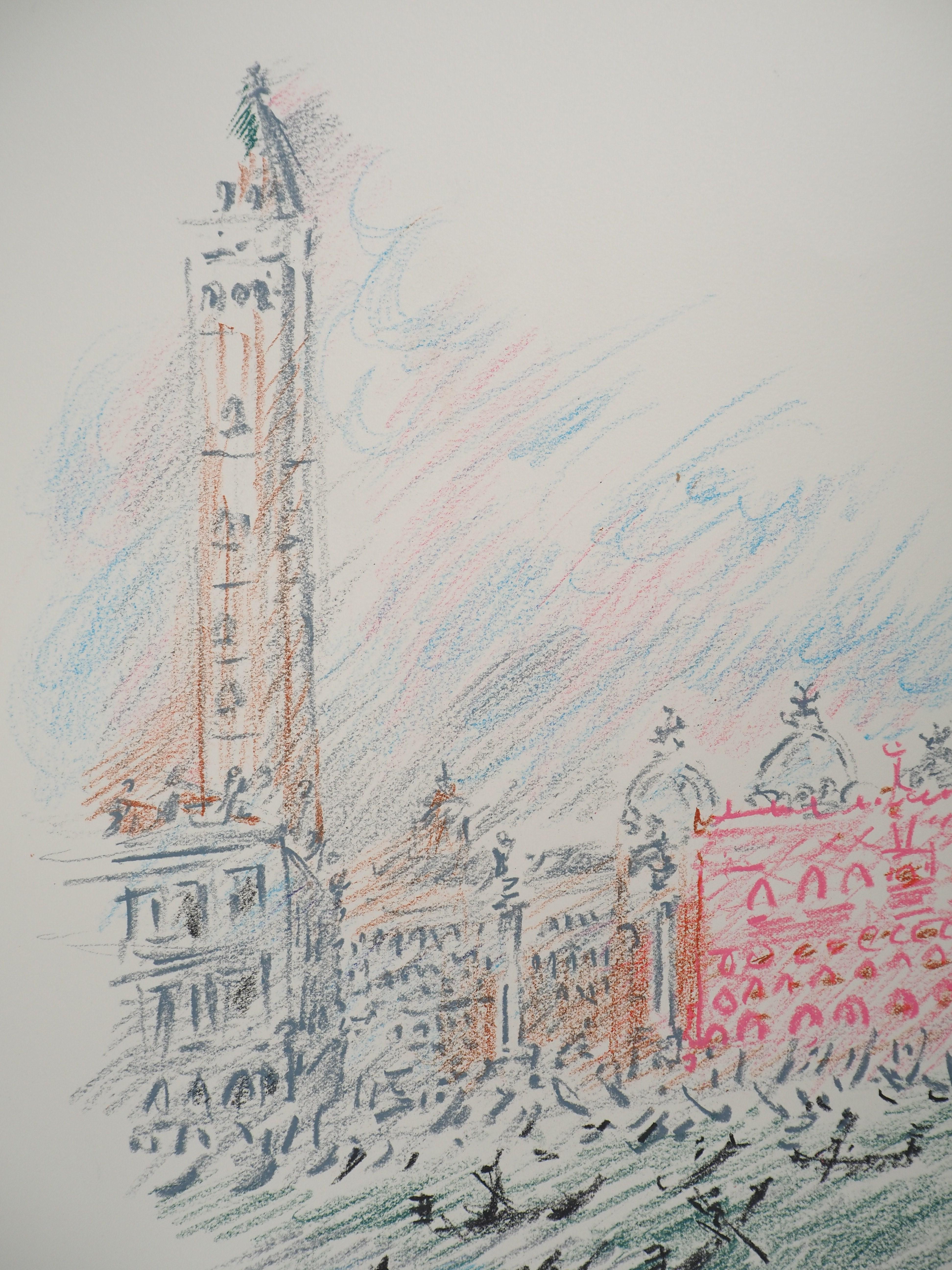 André Masson
La cuenca de San Marcos, Venecia

Dibujo original al pastel
Firmado a lápiz
Sobre vitela, 53 x 37,5 cm (c. 20,8 x 14,7 pulgadas)

PROCEDENCIA : Colección de Roger Passeron, amigo y autor del catálogo razonado del artista

Excelente