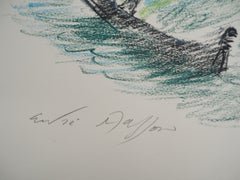 Venice : The Basin of San Marco with Gondola - Original Handsigned Drawing