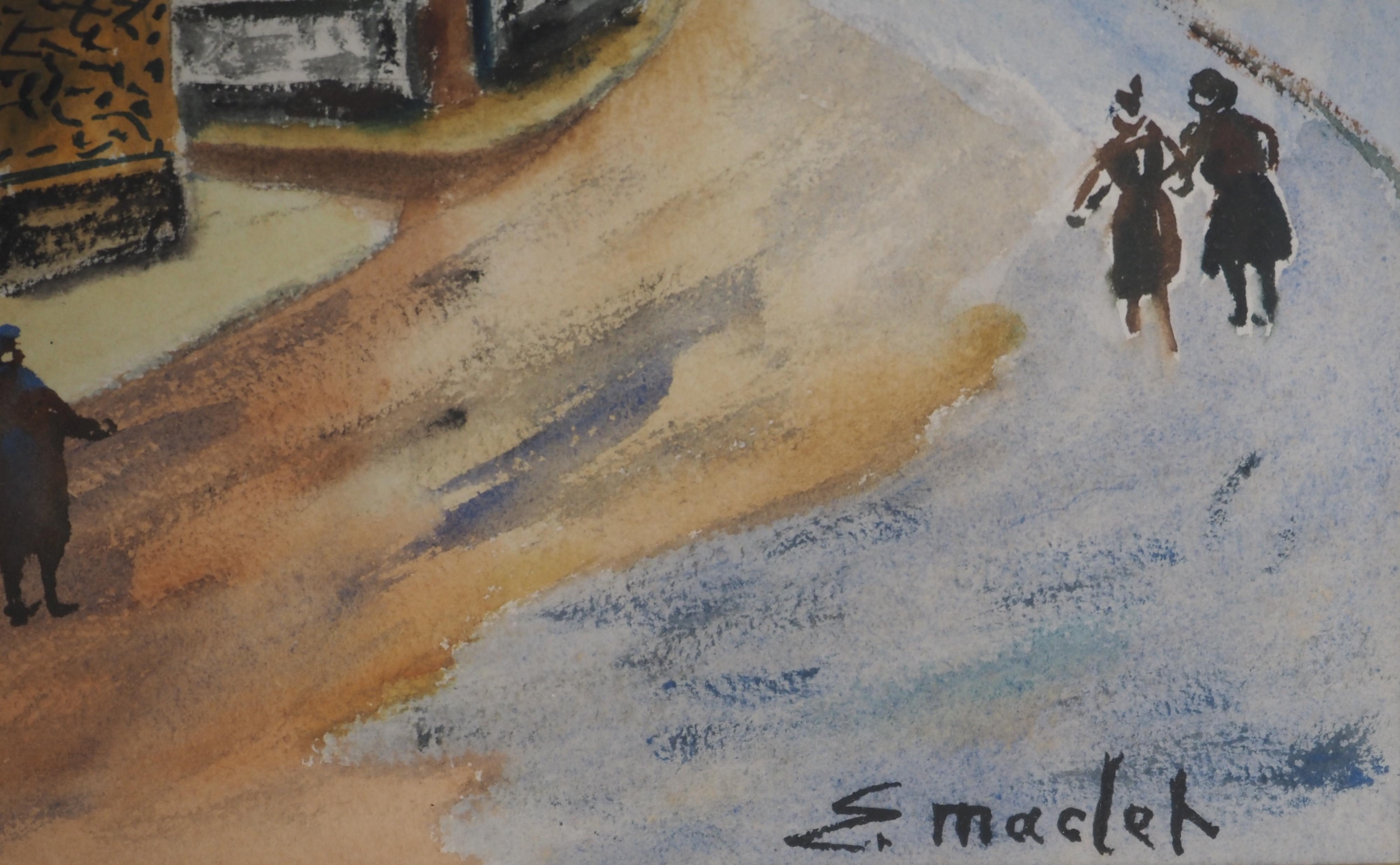 Montmorency : Château de ROUSSEAU - Aquarelle originale - Signée en vente 5