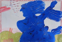 Joven jinete - Dibujo original firmado a mano