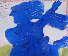 Joven jinete - Dibujo original firmado a mano