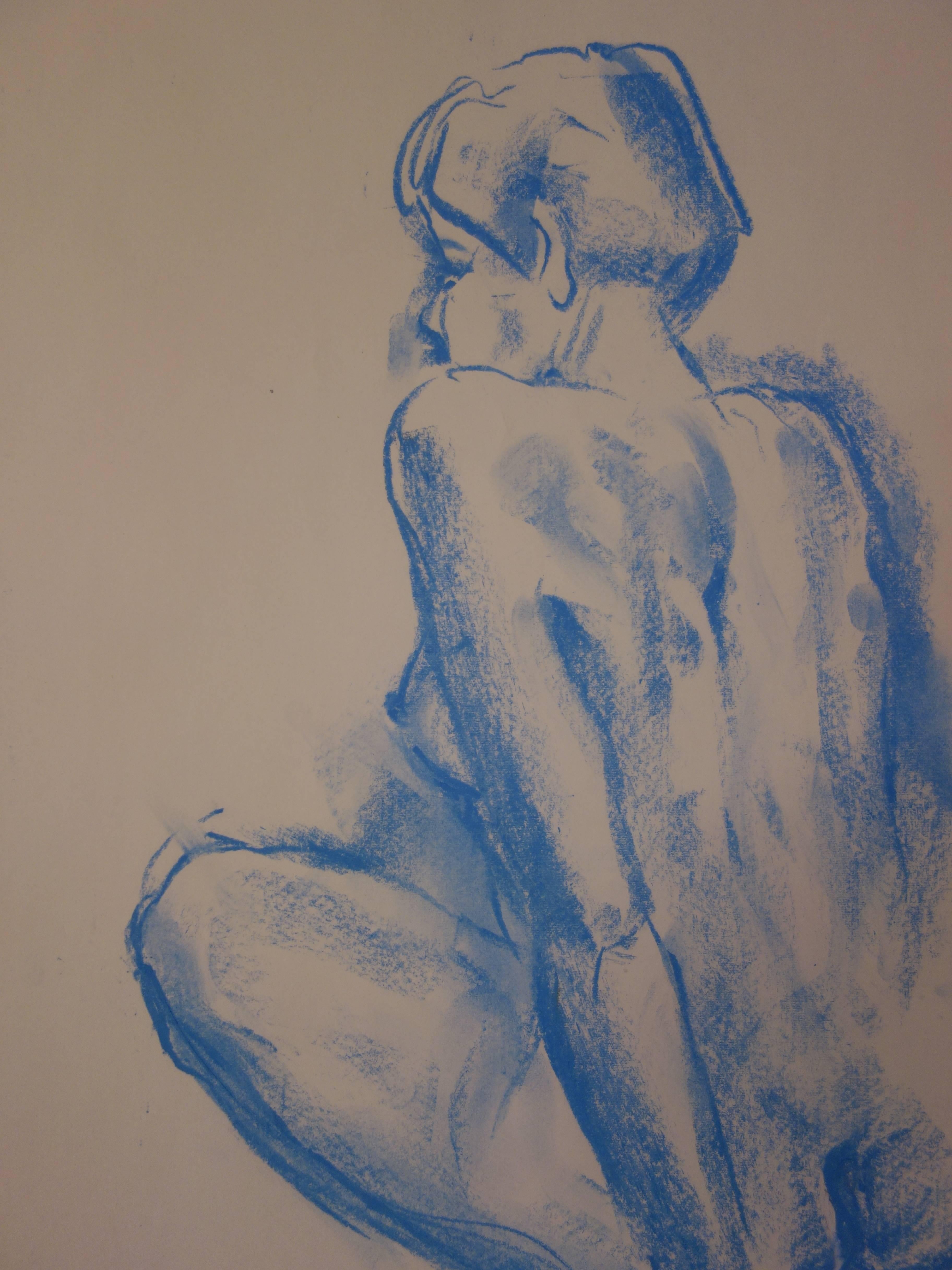 Gaston COPPENS (1909 - 2002)
Model Getting Up

Original charcoal drawing
Signed in the bottom right
On drawing paper 52 x 43 cm (c 21 x 17 inch)

Excellent condition

Gaston Coppens studied sculpture in the prestigious Ecoule Boulle (Paris). Working