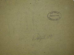 Il vecchio pino - Disegno originale a carboncino firmato