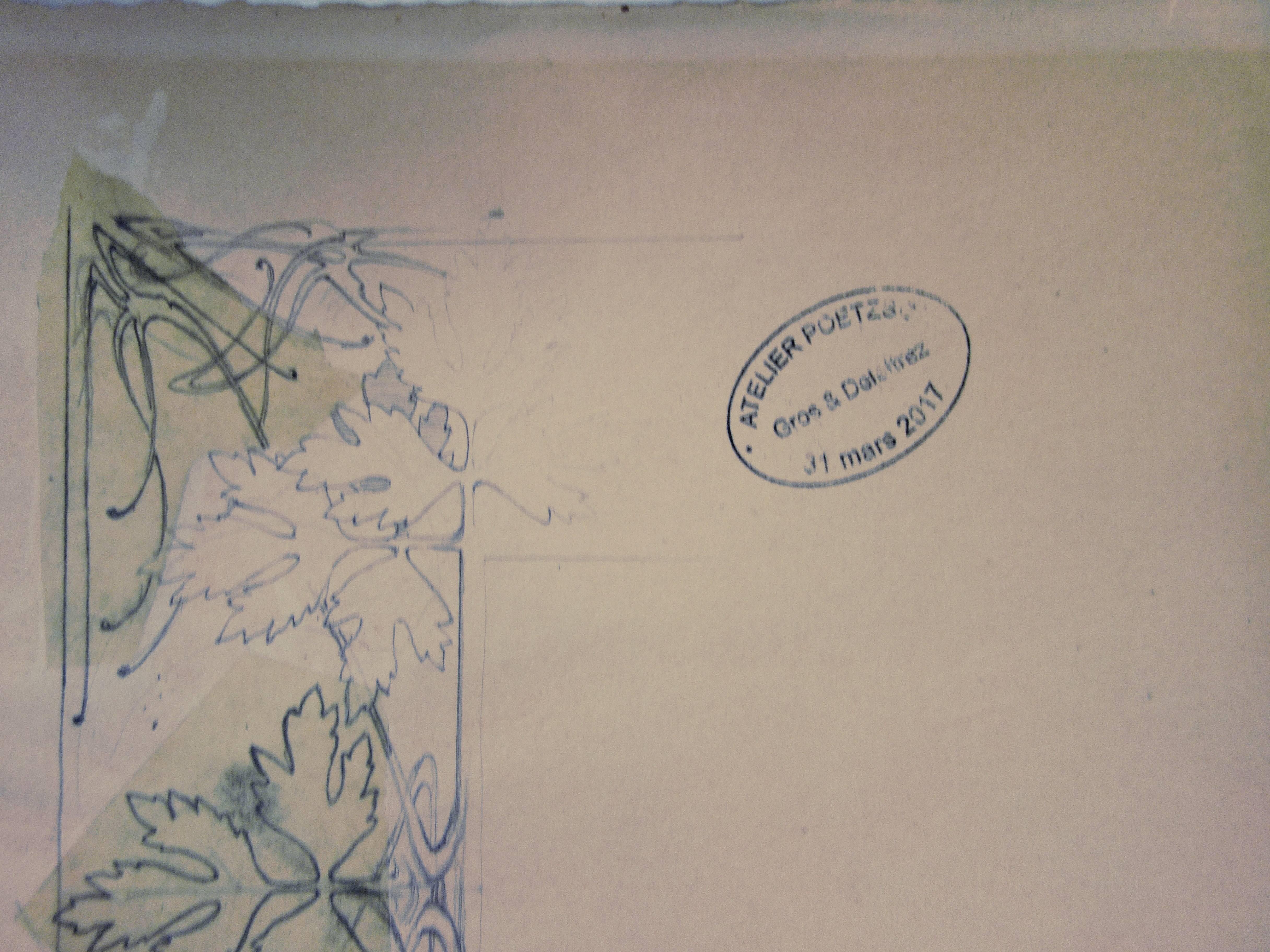 Gustave Poetzsch (1870-1950) 
Junge mit langem blondem Haar, um 1900

Original-Kohle und Bleistiftzeichnung
Stempel der Nachlassversteigerung auf der Rückseite
Auf cremefarbenem Pergament 23,5 x 31 cm (ca. 9,5 x 12 Zoll)
Auf der Rückseite : andere