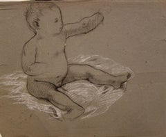 Baby Boy - Original Charcoals Drawing 