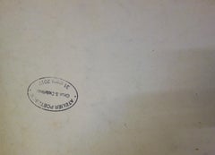 Giovane ragazza con nastro rosa - Disegno originale a carboncino