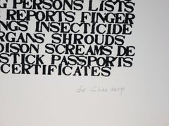 Battlefield List - Handsigned Screen Print