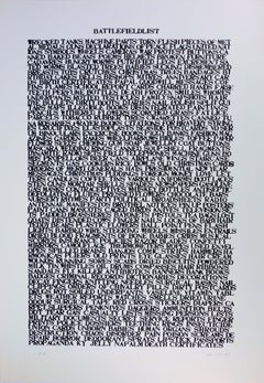 Battlefield List - Handsigned Screen Print