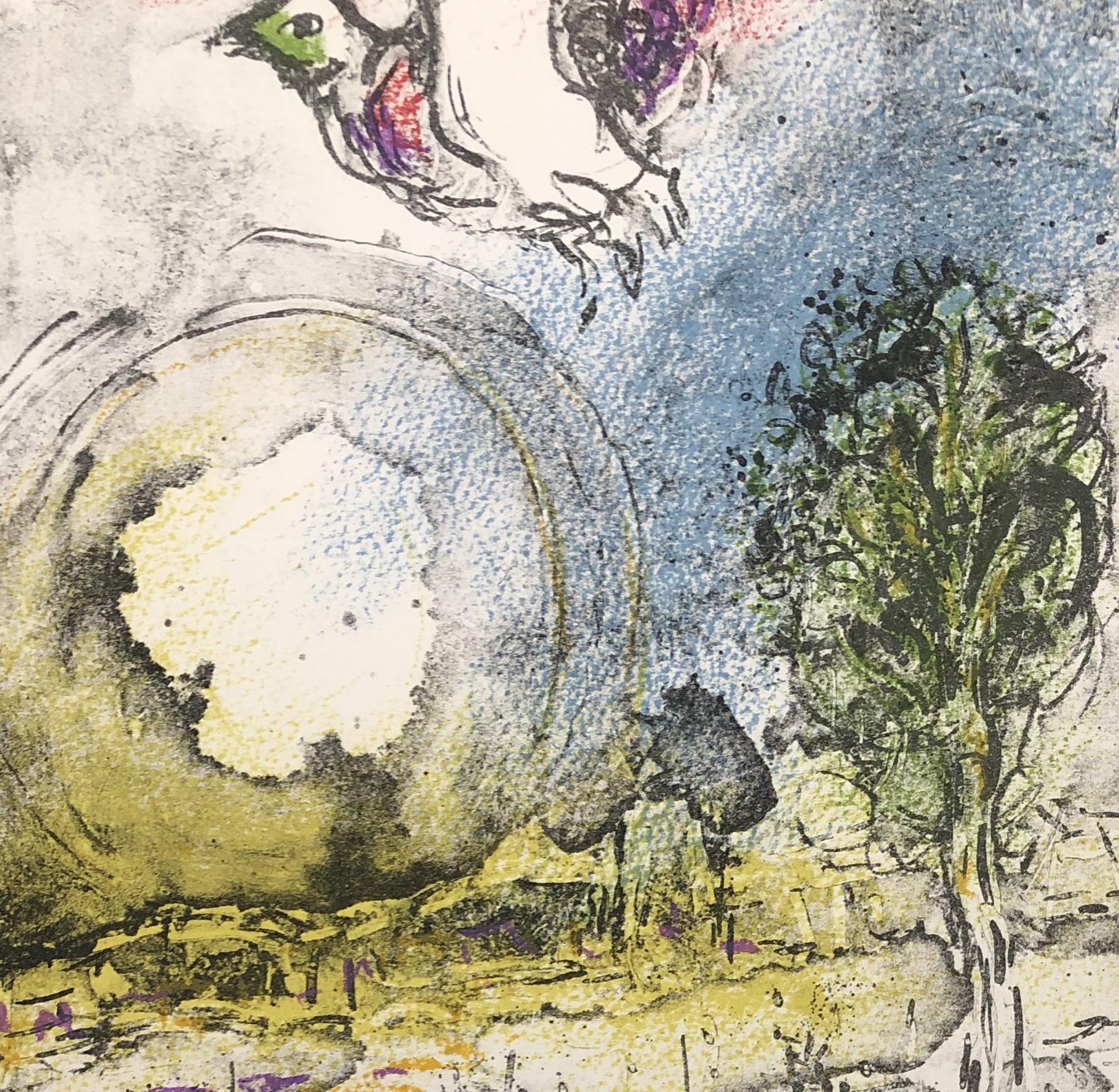 Marc Chagall
The Poesy

Original lithograph, 1976
Unsigned as usual
Limited edition of 150 copies
On Arches paper, size 47 x 38 cm (c. 18,5 x 14,9 in)
Very good condition

REFERENCE : Catalog raisonné Mourlot 898