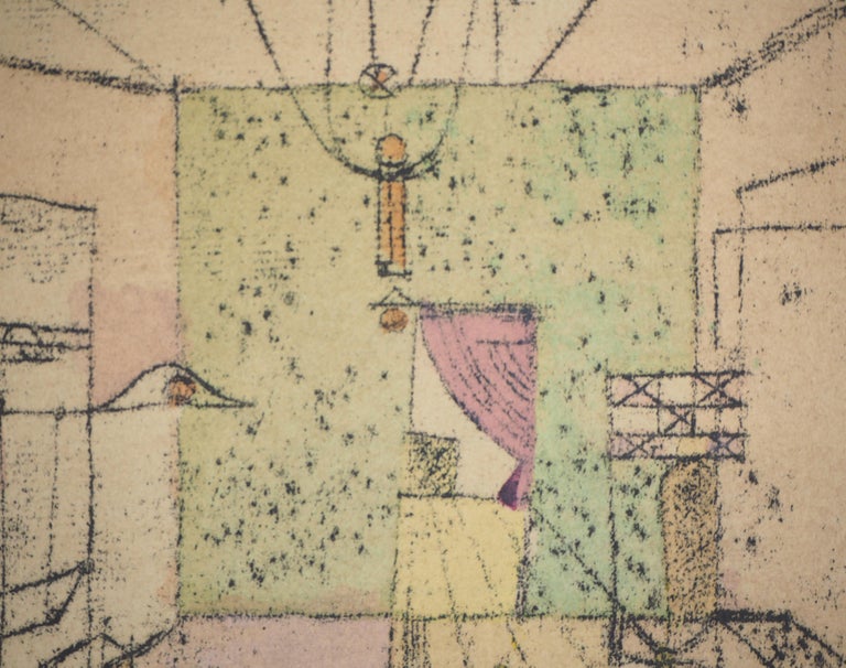 Room Perspective - Lithograph and Stencil - Beige Landscape Art by (after) Paul Klee