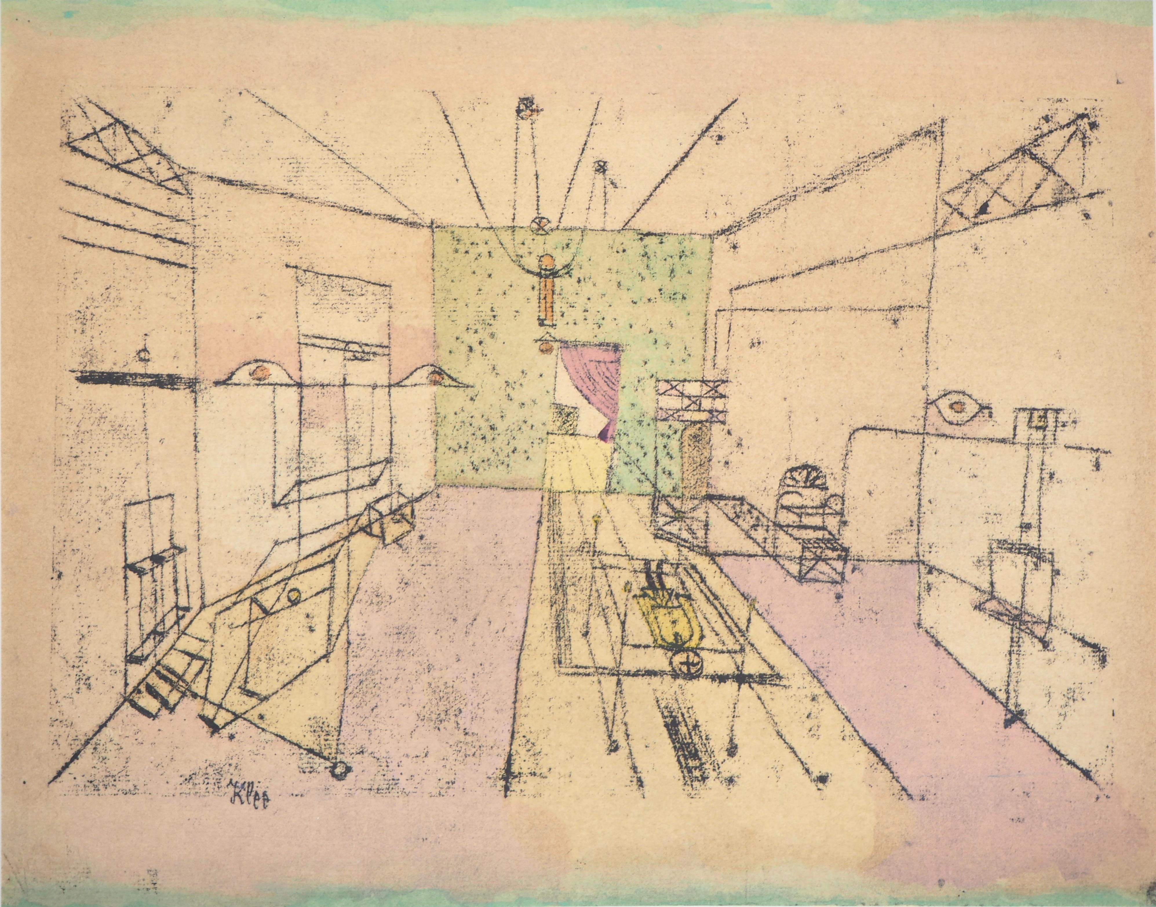 Room Perspective - Lithograph and Stencil - Modern Art by (after) Paul Klee