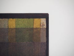 Ventriloquist Shouting in the Swamp - Lithograph and Stencil