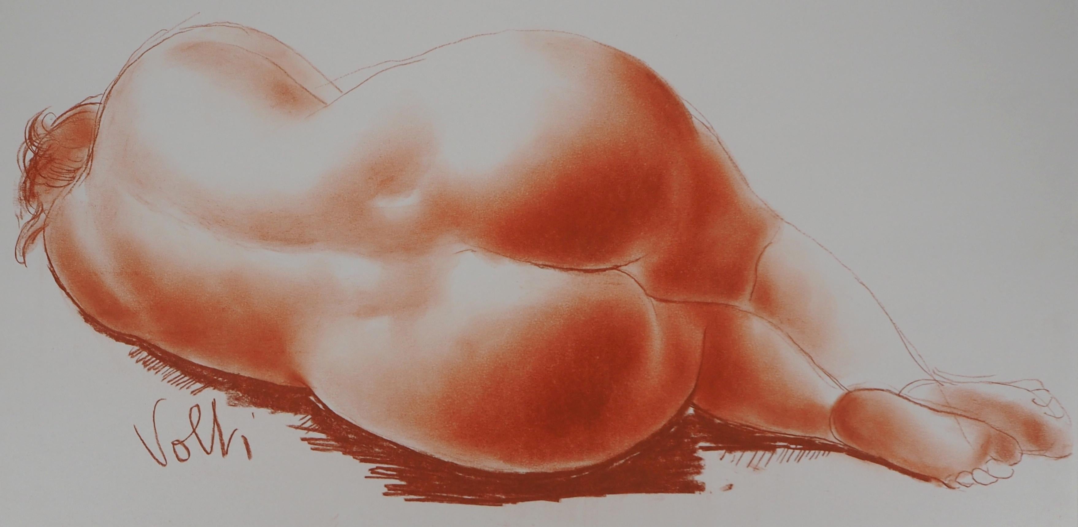 Antoniucci VOLTI
Reclining Nude

Original drawing in sanguine (charcoal)
Handsigned bottom left
On heavy paper 50 x 65 cm (20 x 26 inch)

Excellent condition