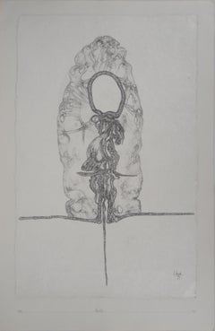 Altar (L'Autel) - Original handsigned drawing, 1970