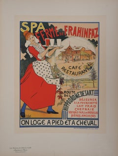 Waitress Bringing Belgian Beer - Lithograph (Les Maîtres de l'Affiche), 1895